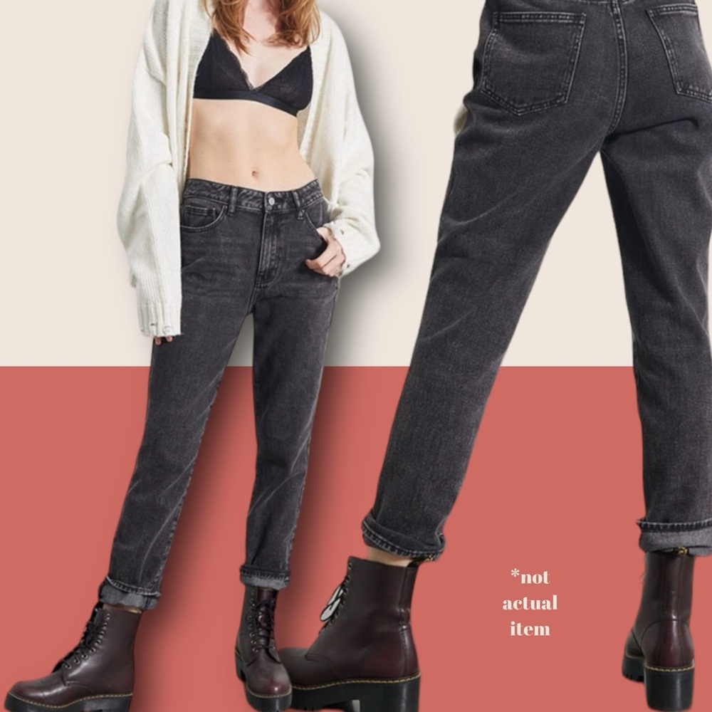 🖤 PACSUN BLACK MOM JEANS SZ 28